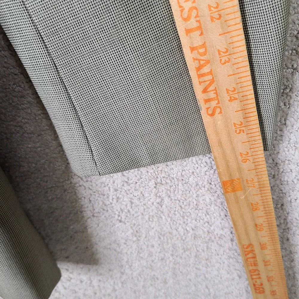 Evan-Picone Jacket Mens 40L Tan Micro Check Blazer 3 Button Pure Wool Suit Coat